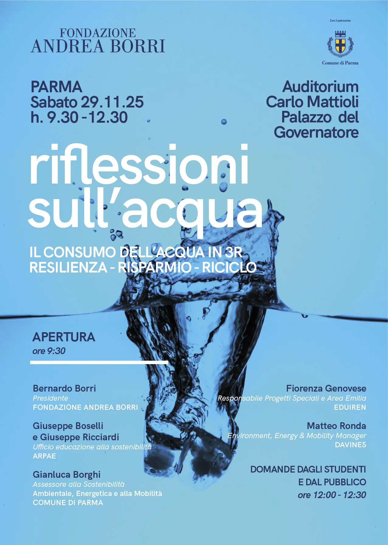 Locandina_Riflessioni_sullacqua Francesco Borri e Guareschi