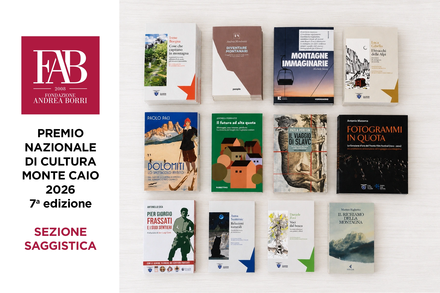 Premio nazionale di Cultura Monte Caio 2026 - Sezione Saggistica
